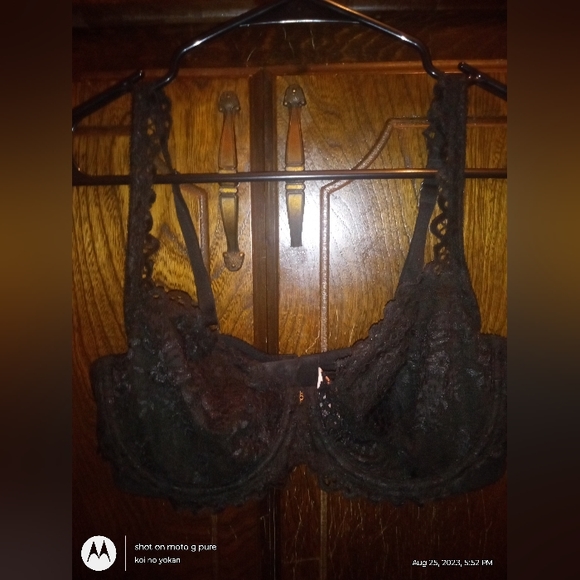 Victoria's Secret Unlined Lace Demi Bra 36D Black - Picture 7 of 7